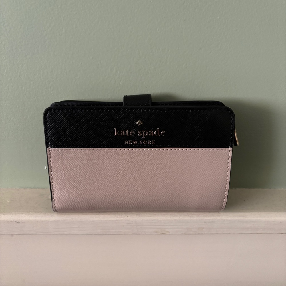 Kate Spade Toasted Hazelnut Multi Medium Compact Bifold Wallet